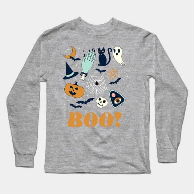 Boo Long Sleeve T-Shirt by emanuelacarratoni